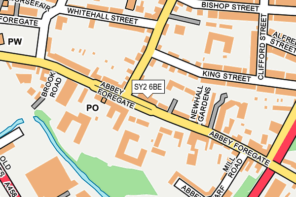 SY2 6BE map - OS OpenMap – Local (Ordnance Survey)
