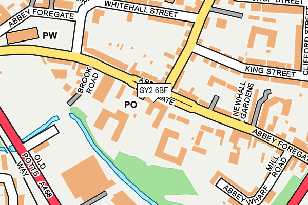 SY2 6BF map - OS OpenMap – Local (Ordnance Survey)