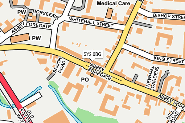 SY2 6BG map - OS OpenMap – Local (Ordnance Survey)