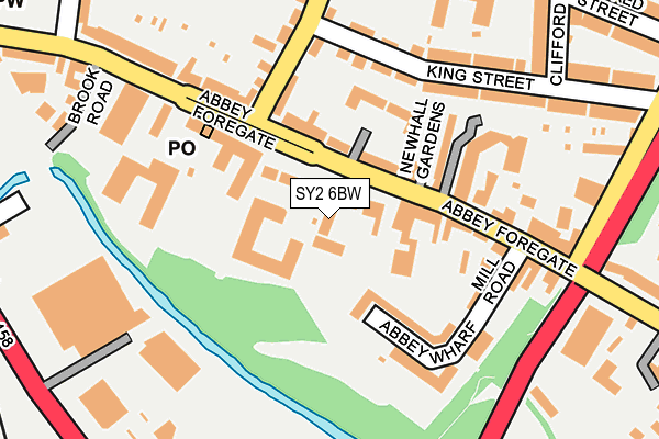SY2 6BW map - OS OpenMap – Local (Ordnance Survey)