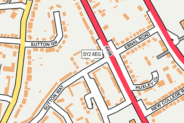 SY2 6EG map - OS OpenMap – Local (Ordnance Survey)