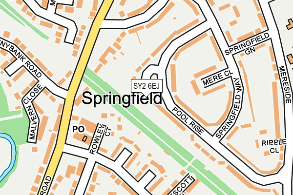 SY2 6EJ map - OS OpenMap – Local (Ordnance Survey)