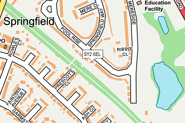 SY2 6EL map - OS OpenMap – Local (Ordnance Survey)