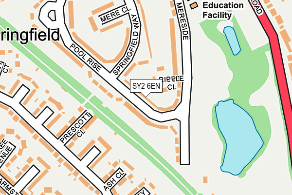 SY2 6EN map - OS OpenMap – Local (Ordnance Survey)