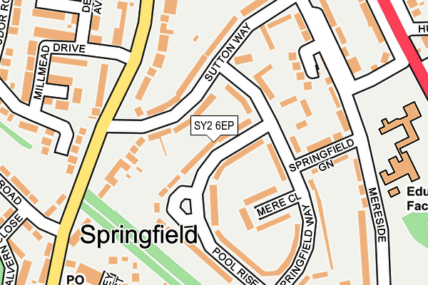 SY2 6EP map - OS OpenMap – Local (Ordnance Survey)