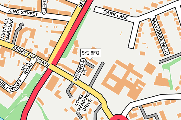 SY2 6FQ map - OS OpenMap – Local (Ordnance Survey)