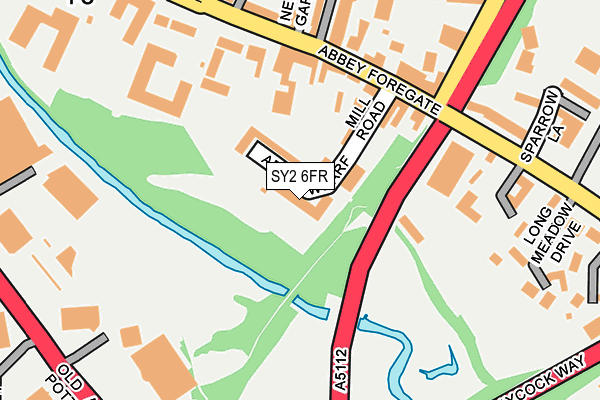 SY2 6FR map - OS OpenMap – Local (Ordnance Survey)