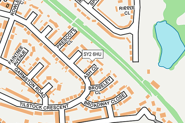 SY2 6HU map - OS OpenMap – Local (Ordnance Survey)