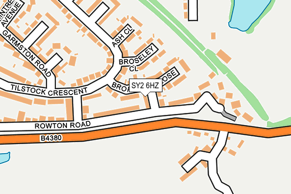 SY2 6HZ map - OS OpenMap – Local (Ordnance Survey)