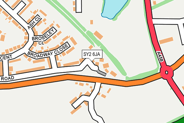 SY2 6JA map - OS OpenMap – Local (Ordnance Survey)