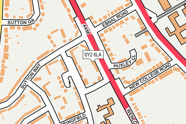 SY2 6LA map - OS OpenMap – Local (Ordnance Survey)