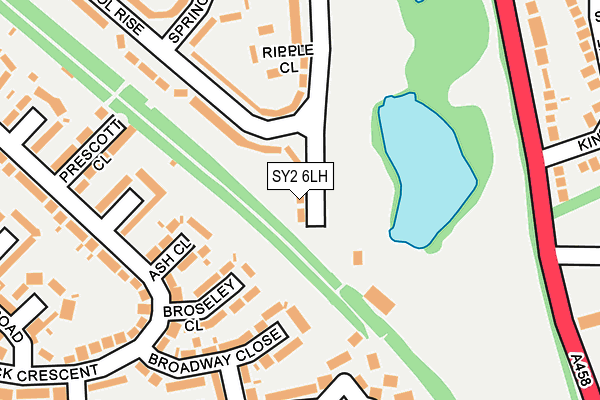 SY2 6LH map - OS OpenMap – Local (Ordnance Survey)