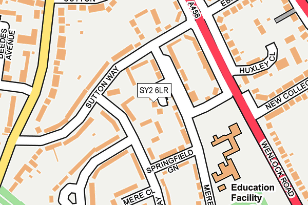 SY2 6LR map - OS OpenMap – Local (Ordnance Survey)