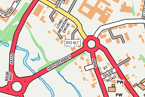 SY2 6LT map - OS OpenMap – Local (Ordnance Survey)