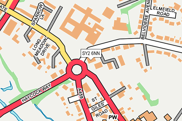 SY2 6NN map - OS OpenMap – Local (Ordnance Survey)