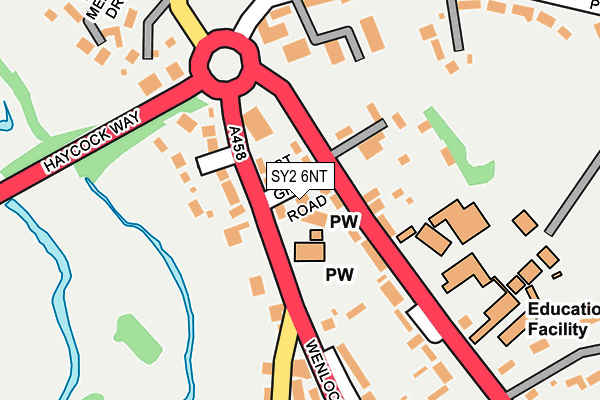 SY2 6NT map - OS OpenMap – Local (Ordnance Survey)