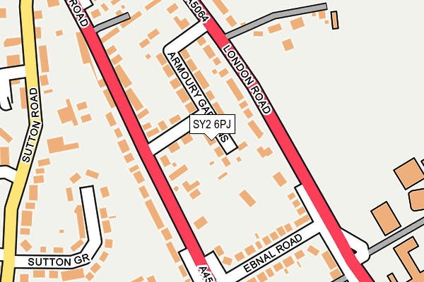 SY2 6PJ map - OS OpenMap – Local (Ordnance Survey)