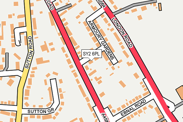 SY2 6PL map - OS OpenMap – Local (Ordnance Survey)