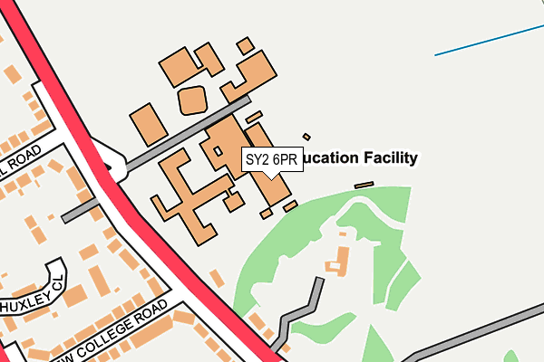 SY2 6PR map - OS OpenMap – Local (Ordnance Survey)