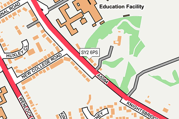 SY2 6PS map - OS OpenMap – Local (Ordnance Survey)