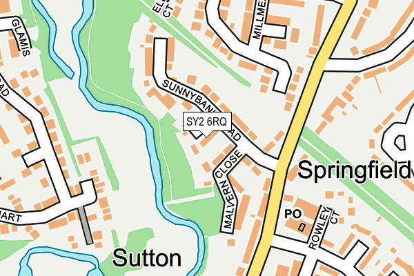 SY2 6RQ map - OS OpenMap – Local (Ordnance Survey)