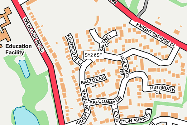 SY2 6SF map - OS OpenMap – Local (Ordnance Survey)