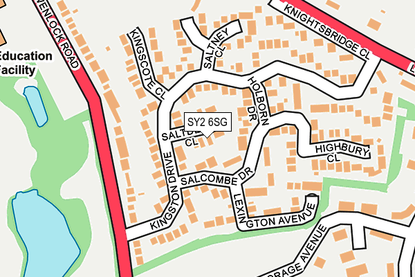 SY2 6SG map - OS OpenMap – Local (Ordnance Survey)