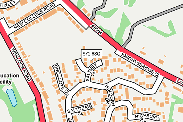 SY2 6SQ map - OS OpenMap – Local (Ordnance Survey)