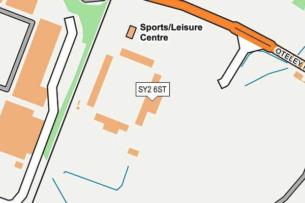 SY2 6ST map - OS OpenMap – Local (Ordnance Survey)