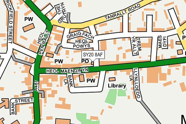 SY20 8AF map - OS OpenMap – Local (Ordnance Survey)