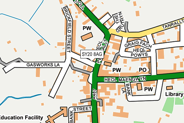 SY20 8AG map - OS OpenMap – Local (Ordnance Survey)