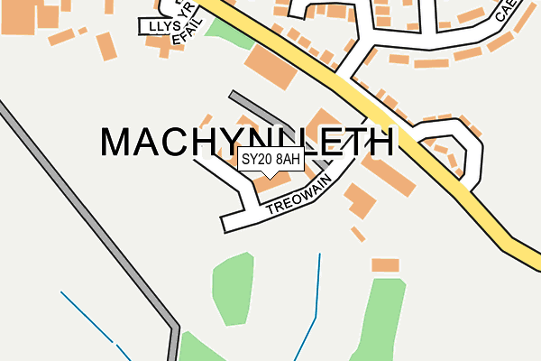 SY20 8AH map - OS OpenMap – Local (Ordnance Survey)