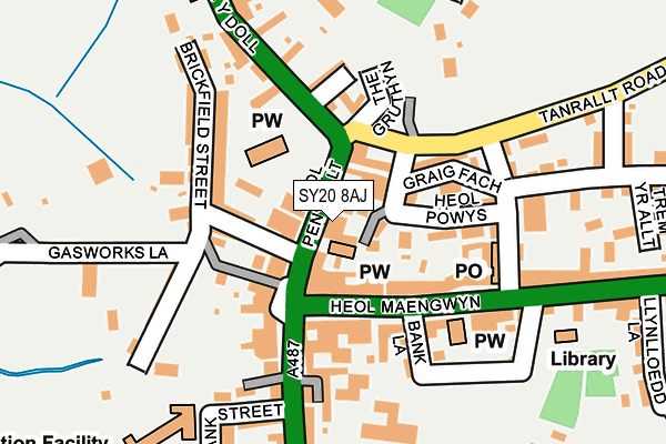 SY20 8AJ map - OS OpenMap – Local (Ordnance Survey)