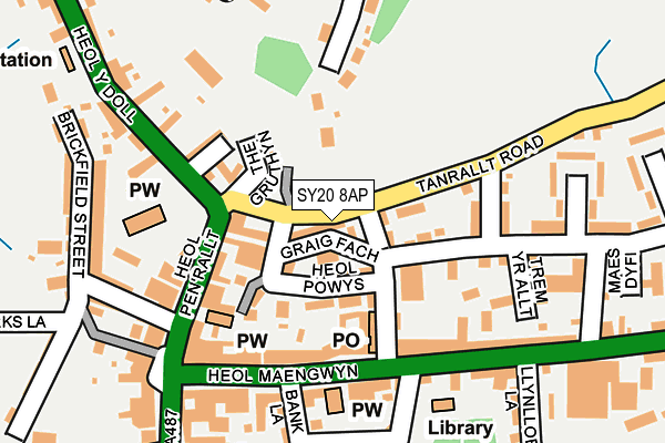 SY20 8AP map - OS OpenMap – Local (Ordnance Survey)