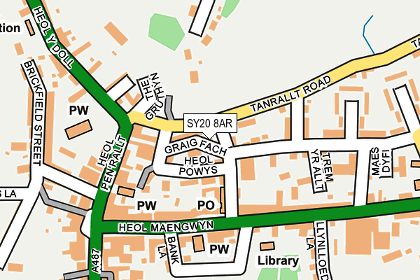 SY20 8AR map - OS OpenMap – Local (Ordnance Survey)