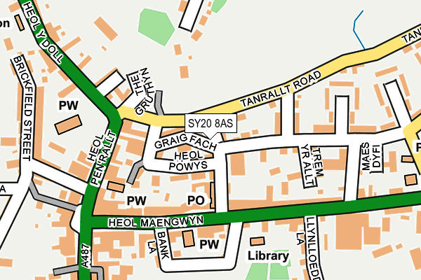 SY20 8AS map - OS OpenMap – Local (Ordnance Survey)