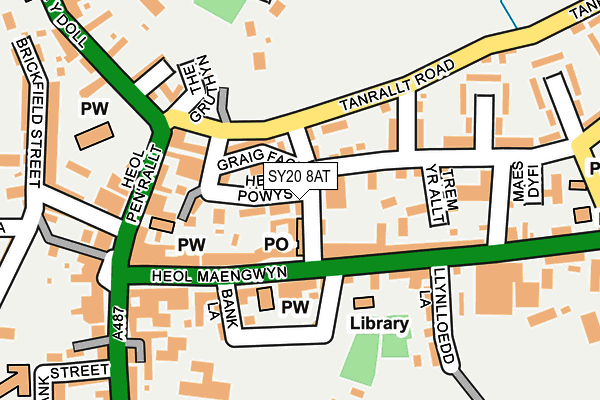 SY20 8AT map - OS OpenMap – Local (Ordnance Survey)