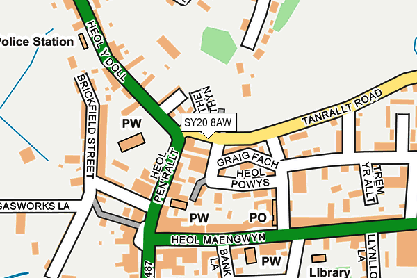 SY20 8AW map - OS OpenMap – Local (Ordnance Survey)