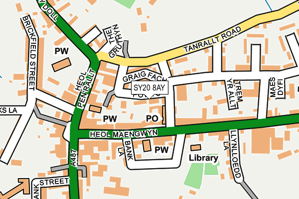 SY20 8AY map - OS OpenMap – Local (Ordnance Survey)