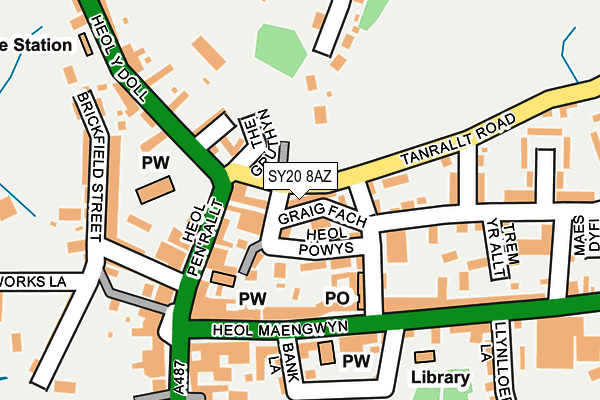 SY20 8AZ map - OS OpenMap – Local (Ordnance Survey)