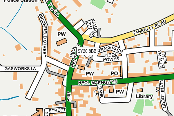 SY20 8BB map - OS OpenMap – Local (Ordnance Survey)