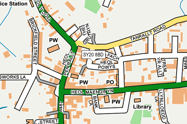 SY20 8BD map - OS OpenMap – Local (Ordnance Survey)