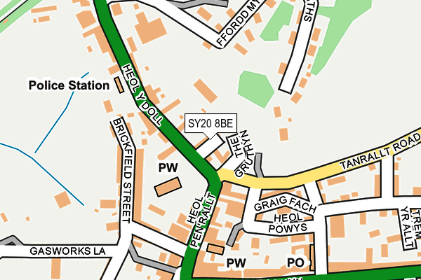 SY20 8BE map - OS OpenMap – Local (Ordnance Survey)