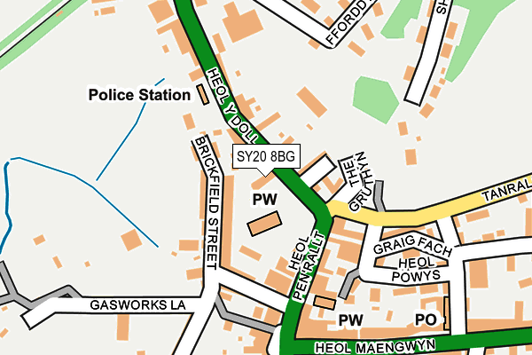 SY20 8BG map - OS OpenMap – Local (Ordnance Survey)