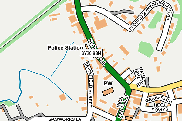 SY20 8BN map - OS OpenMap – Local (Ordnance Survey)