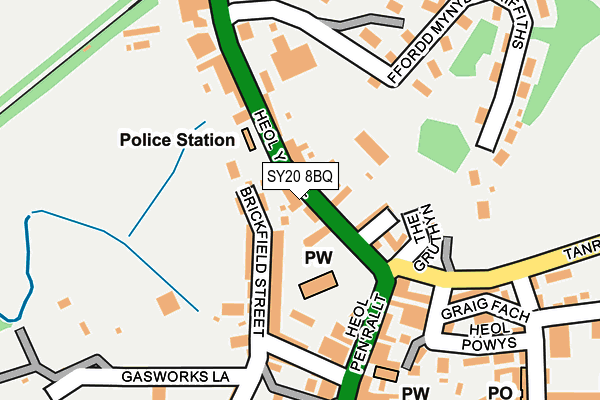 SY20 8BQ map - OS OpenMap – Local (Ordnance Survey)