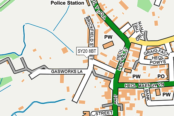 SY20 8BT map - OS OpenMap – Local (Ordnance Survey)