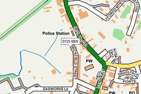 SY20 8BW map - OS OpenMap – Local (Ordnance Survey)