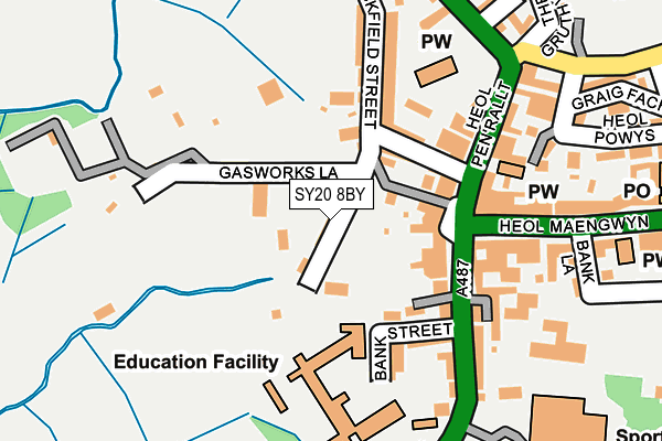 SY20 8BY map - OS OpenMap – Local (Ordnance Survey)