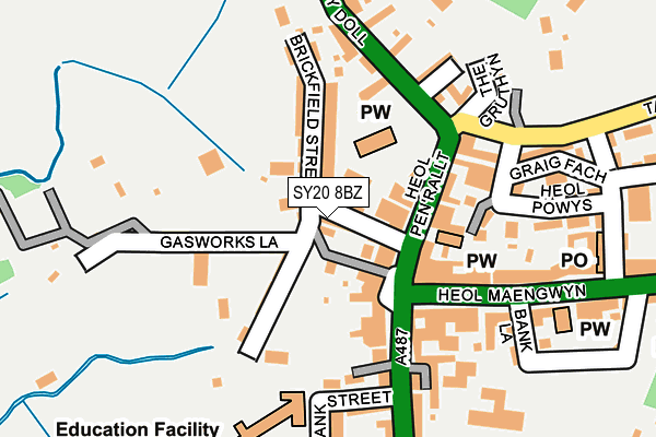 SY20 8BZ map - OS OpenMap – Local (Ordnance Survey)